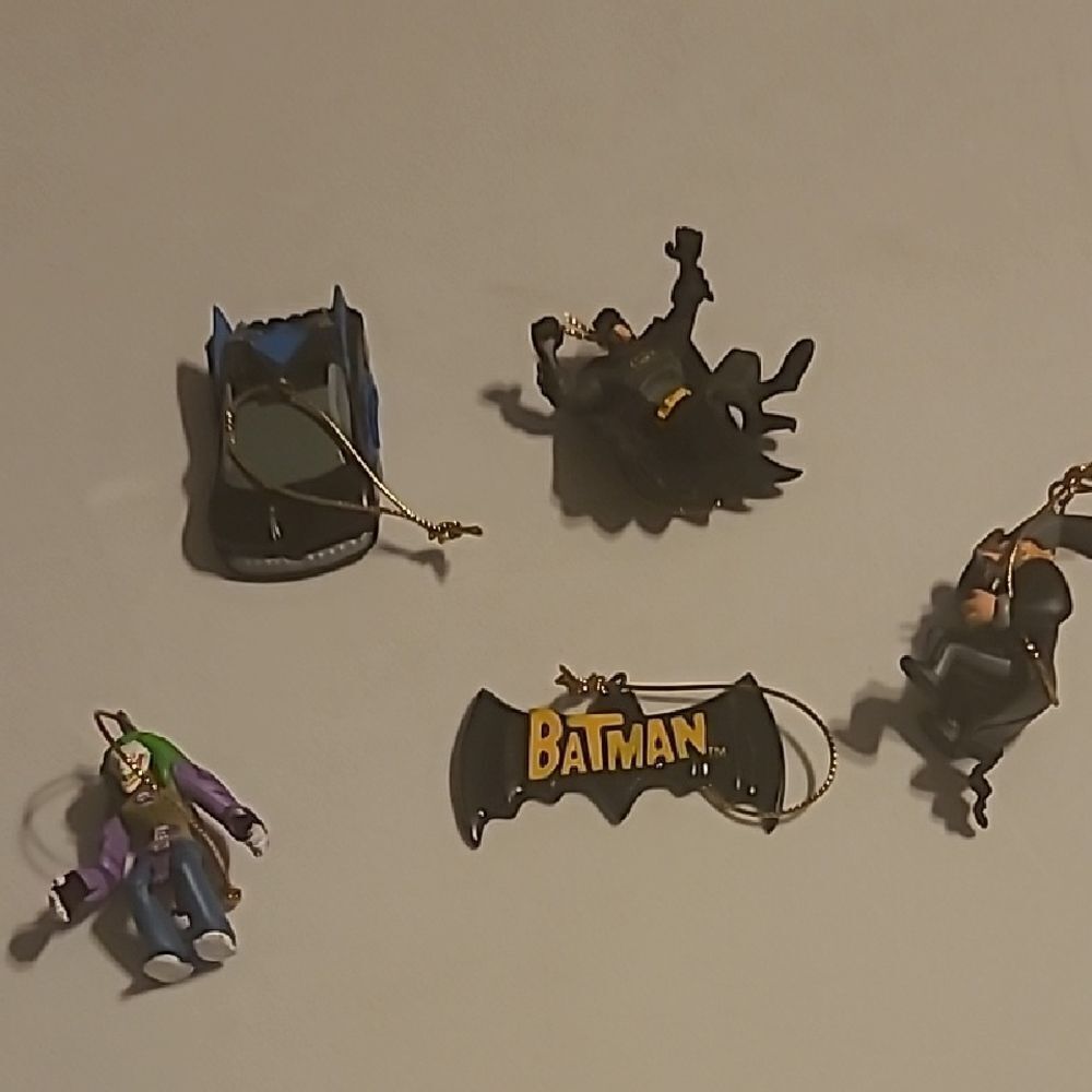 Batman Themed Mini Ornament Set